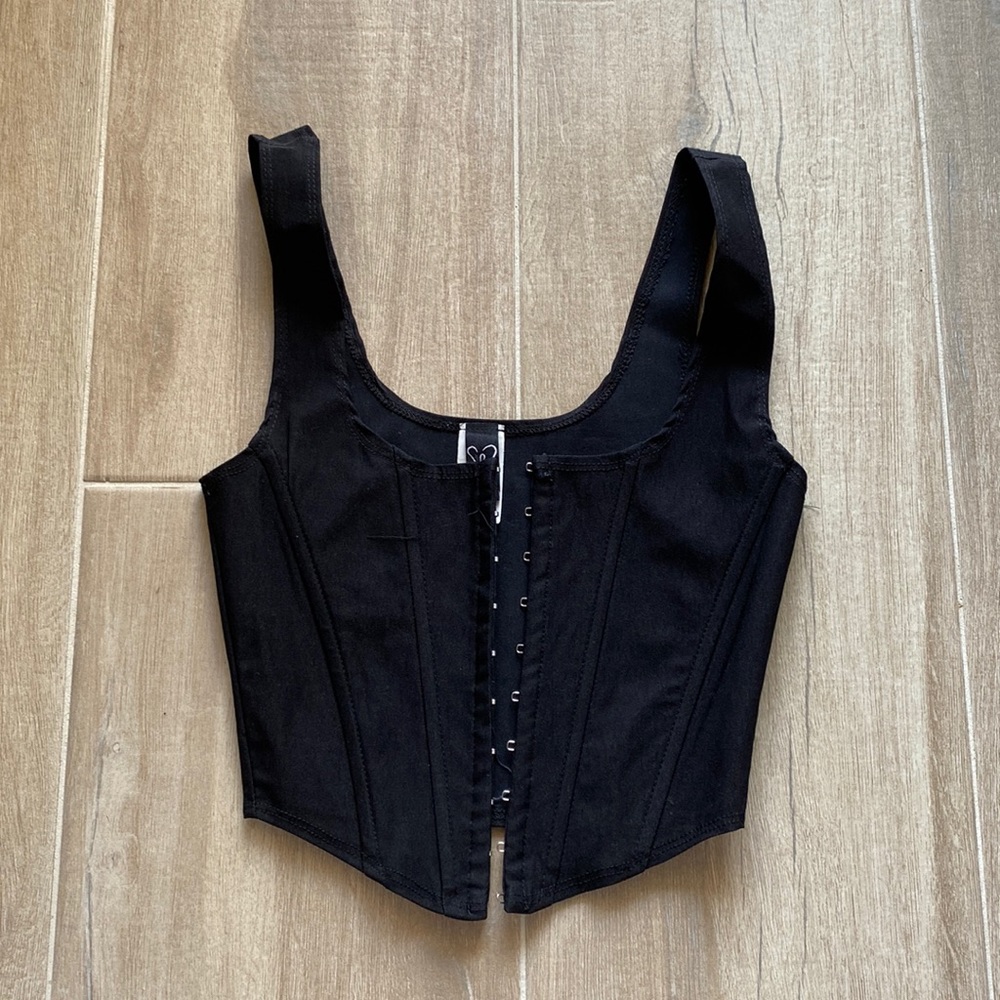 Windsor black corset top